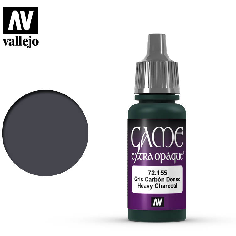 Vallejo Game Color Heavy Charcoal 72155 for painting miniatures - Vallejo - ModelCars.com