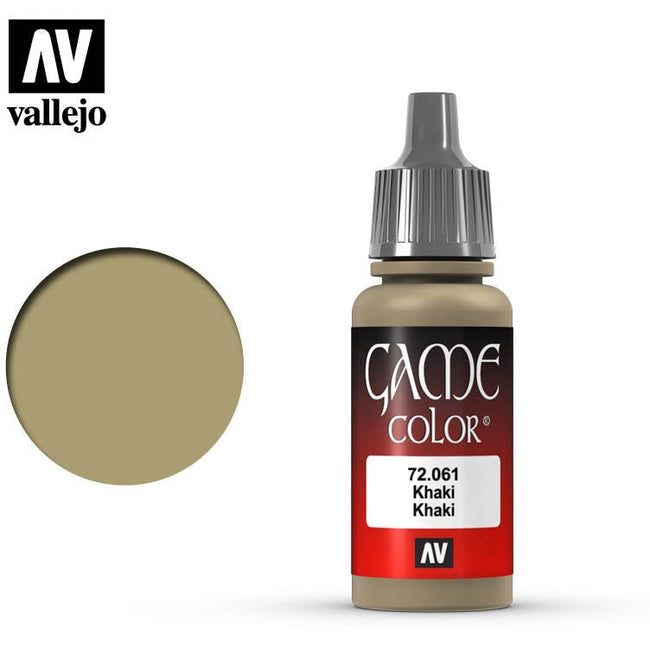 Vallejo Game Color Khaki 72061 for painting miniatures - Vallejo - ModelCars.com