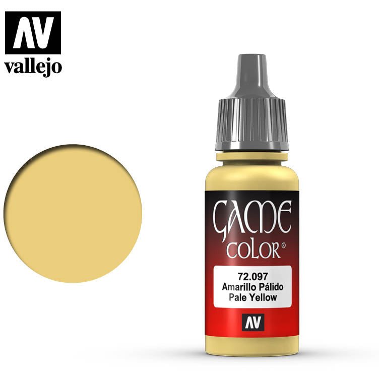 Vallejo Game Color Pale Yellow 72097 for painting miniatures - Vallejo - ModelCars.com