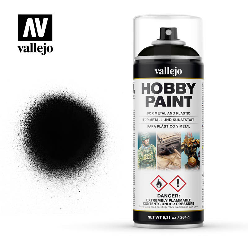 Vallejo Hobby Paint Spray - Black - Vallejo - ModelCars.com