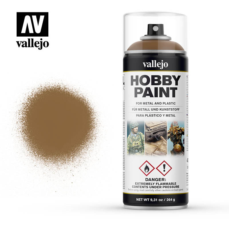 Vallejo Hobby Paint Spray - Leather Brown