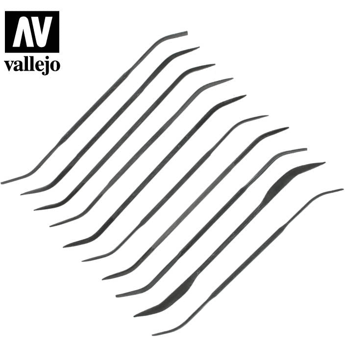 Vallejo Hobby Tools - Set of 10 Curved Files - Vallejo - ModelCars.com