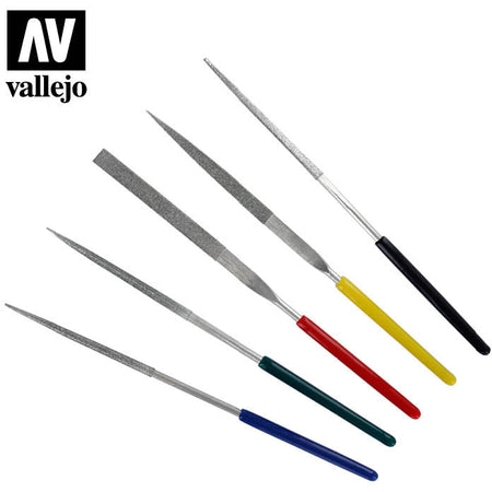 Vallejo Hobby Tools - Set of 5 Mini Diamond Files