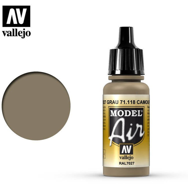 Vallejo Model Air Vallejo Camouflage Grey 71118 acrylic airbrush color-Vallejo-ModelCars.com