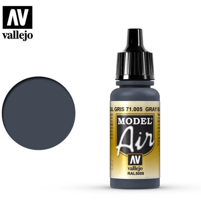 Vallejo Model Air Vallejo Grey Blue 71005 acrylic airbrush color-Vallejo-ModelCars.com