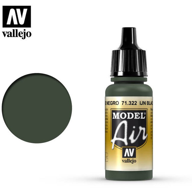 Vallejo Model Air Vallejo IJN Black Green 71322 acrylic airbrush color-Vallejo-ModelCars.com
