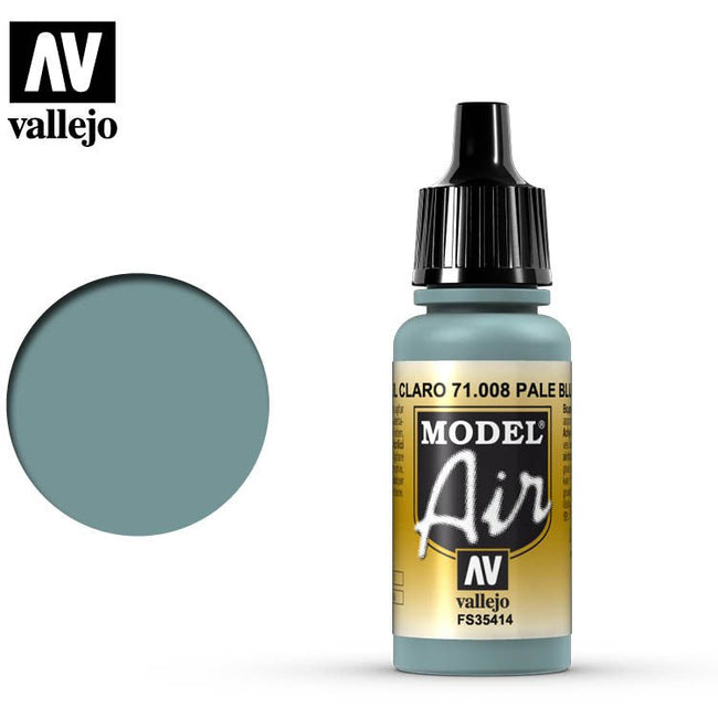 Vallejo Model Air Vallejo Pale Blue 71008 acrylic airbrush color-Vallejo-ModelCars.com