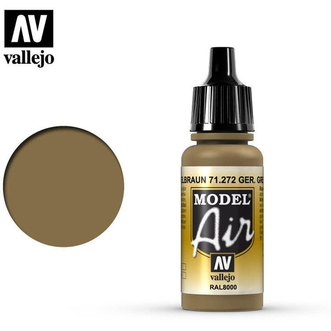 Vallejo Model Air Vallejo RAL8000 German Yellow Brown 71272 acrylic airbrush color-Vallejo-ModelCars.com