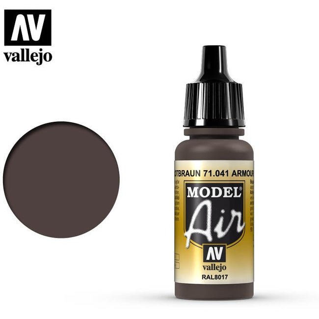 Vallejo Model Air Vallejo RAL8017 Armour Brown 71041 acrylic airbrush color-Vallejo-ModelCars.com