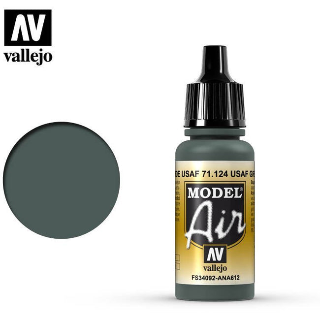 Vallejo Model Air Vallejo USAF Green 71124 acrylic airbrush color-Vallejo-ModelCars.com