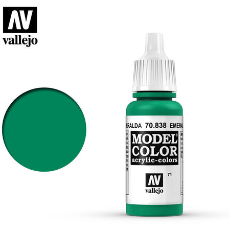 Vallejo Model Color Emerald 70838 for painting miniatures - Vallejo - ModelCars.com