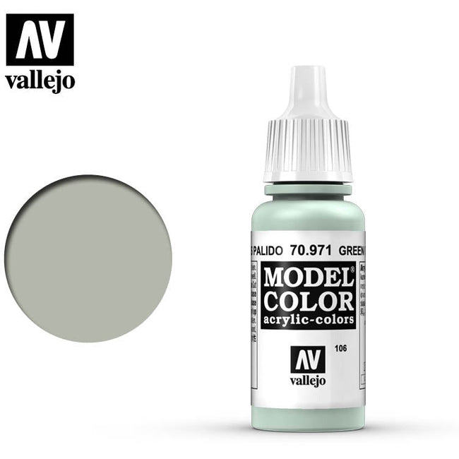 Vallejo Model Color Green Grey 70971 for painting miniatures-Vallejo-ModelCars.com