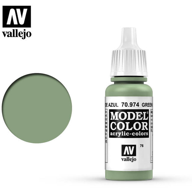 Vallejo Model Color Green Sky 70974 for painting miniatures-Vallejo-ModelCars.com