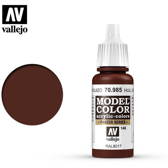 Vallejo Model Color Hull Red 70985 for painting miniatures - Vallejo - ModelCars.com