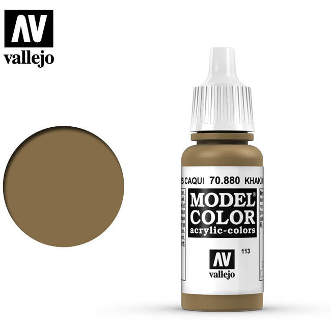 Vallejo Model Color Khaki Grey 70880 for painting miniatures-Vallejo-ModelCars.com