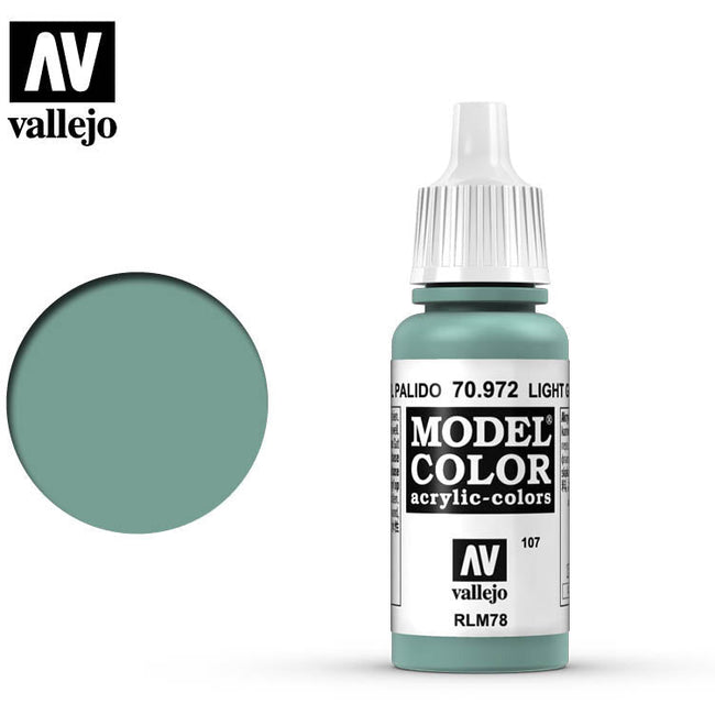 Vallejo Model Color Light Green Blue 70972 for painting miniatures - Vallejo - ModelCars.com