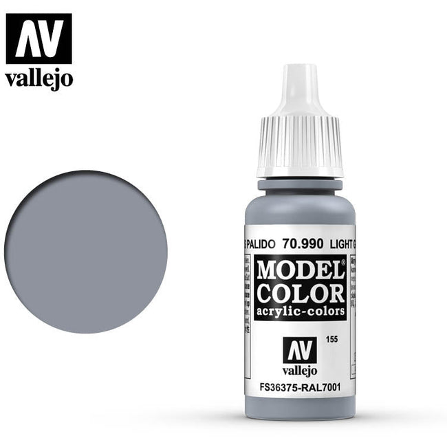Vallejo Model Color Light Grey 70990 for painting miniatures-Vallejo-ModelCars.com