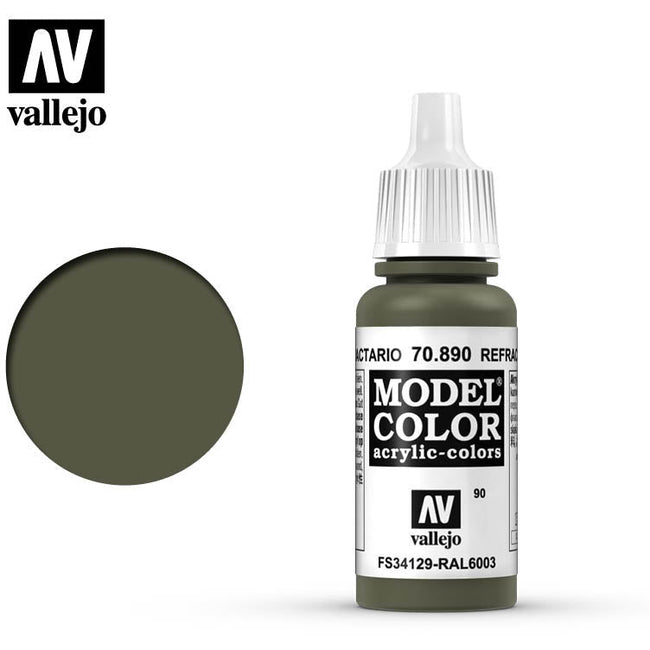 Vallejo Model Color Retractive Green 70890 for painting miniatures-Vallejo-ModelCars.com