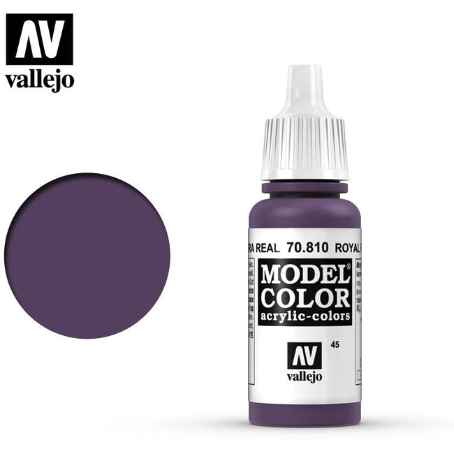 Vallejo Model Color Royal Purple 70810 for painting miniatures-Vallejo-ModelCars.com