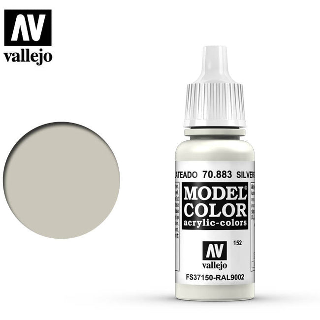 Vallejo Model Color Silver Grey 70883 for painting miniatures-Vallejo-ModelCars.com