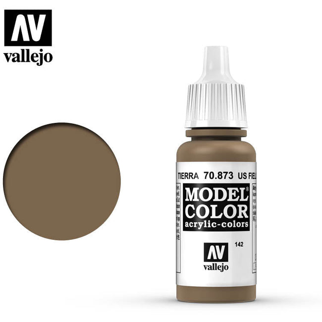 Vallejo Model Color US Field Drab 70873 for painting miniatures-Vallejo-ModelCars.com