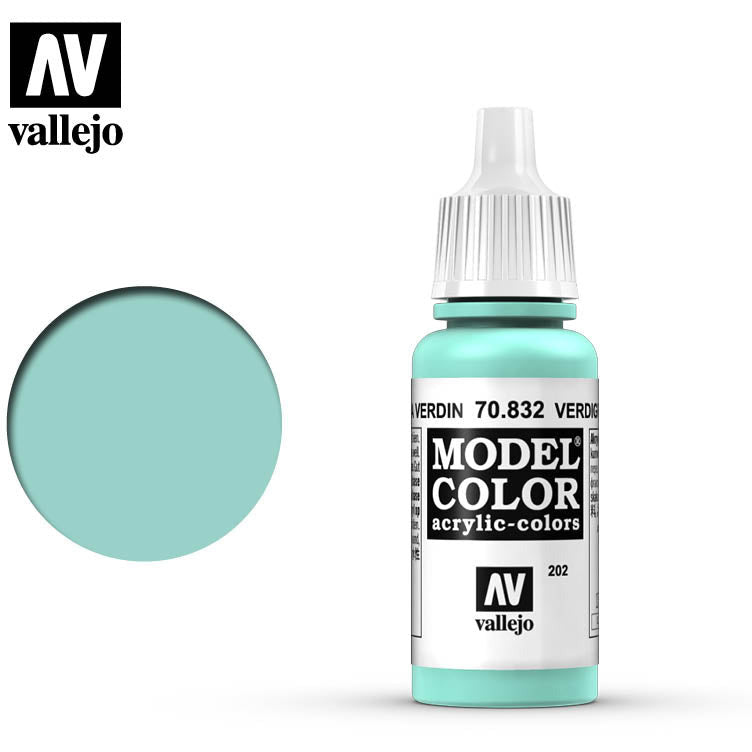 Vallejo Model Color Verdigris Glaze 70832 for painting miniatures - Vallejo - ModelCars.com