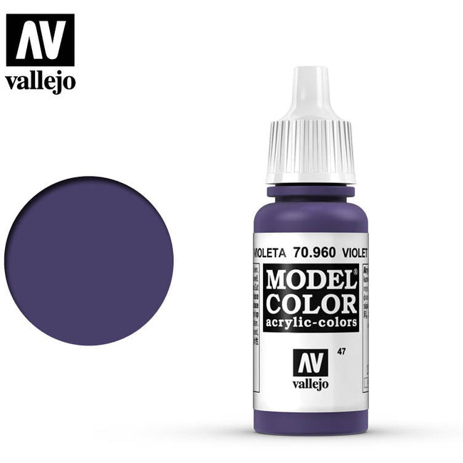 Vallejo Model Color Violet 70960 for painting miniatures-Vallejo-ModelCars.com
