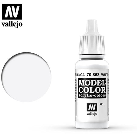 Vallejo Model Color White Glaze 70853 for painting miniatures - Vallejo - ModelCars.com