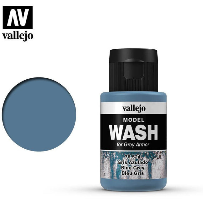 Vallejo Model Wash Blue Grey 76524 in 35 ml bottles-Vallejo-ModelCars.com