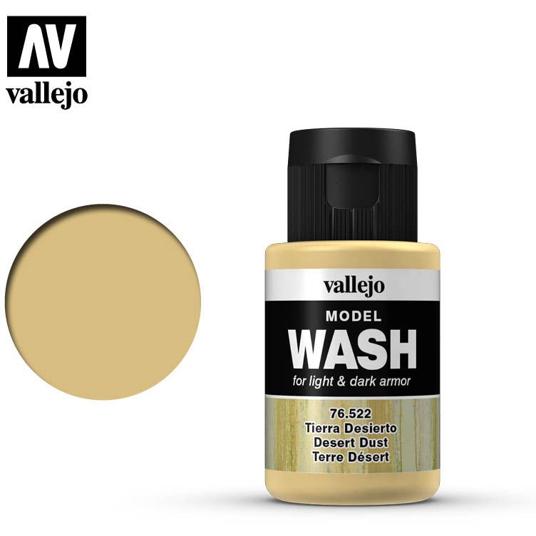 Vallejo Model Wash Desert Dust 76522 in 35 ml bottles - Vallejo - ModelCars.com