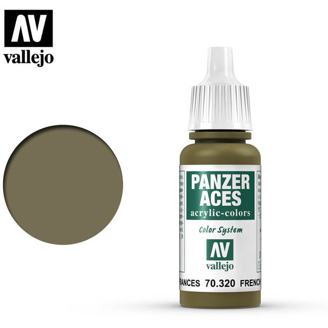 Vallejo Panzer Aces Vallejo French Tank Crew 70320 for painting miniatures-Vallejo-ModelCars.com