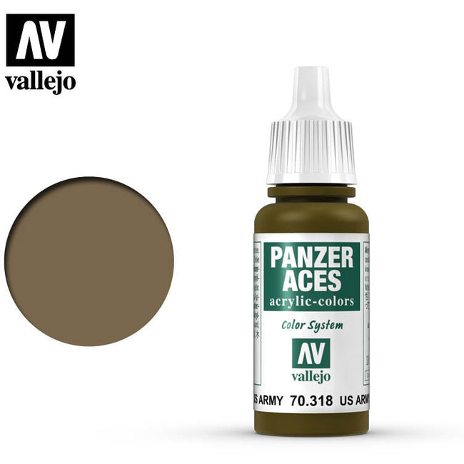 Vallejo Panzer Aces Vallejo Us Army Tank Crew 70318 for painting miniatures-Vallejo-ModelCars.com