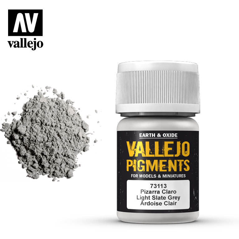 Vallejo Pigment Light Slate Grey 73113 in 35 ml bottles