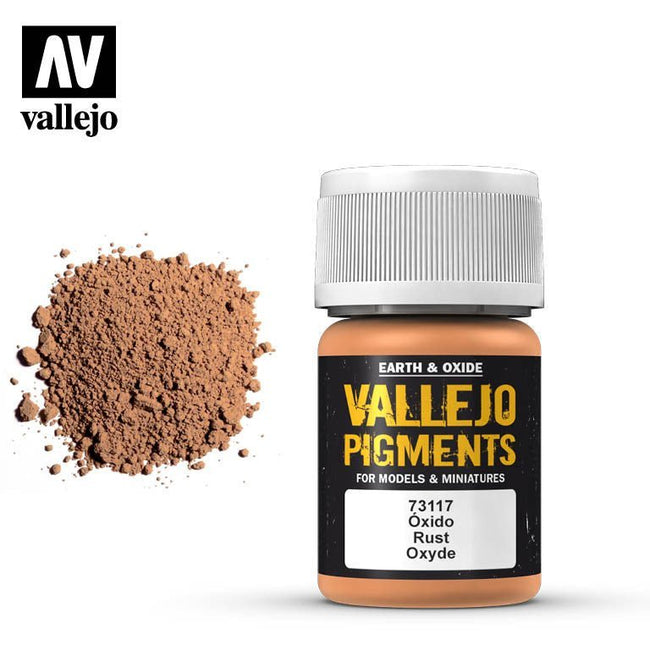Vallejo Pigment Rust 73117 in 35 ml bottles-Vallejo-ModelCars.com