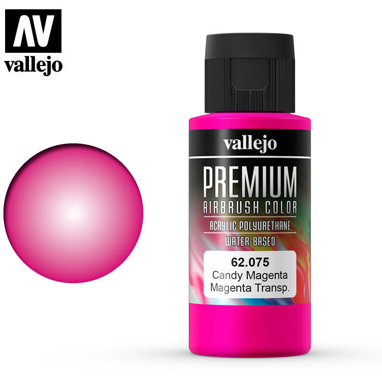Premium Airbrush Color Vallejo Candy Magenta 62075