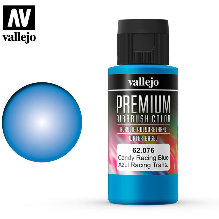Premium Airbrush Color Vallejo Candy Rancing Blue 62076