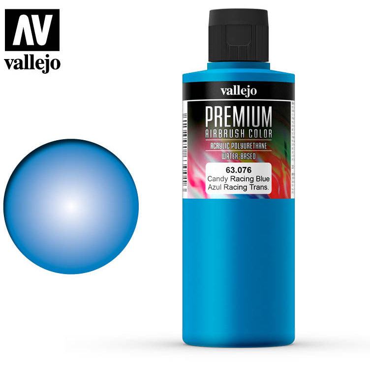Premium Airbrush Color Vallejo Candy Rancing Blue 63076