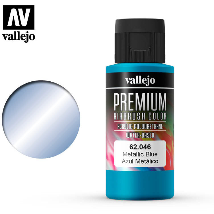 Premium Airbrush Color Vallejo Metallic Blue 62046