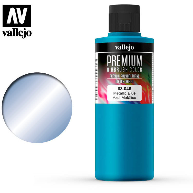 Premium Airbrush Color Vallejo Metallic Blue 63046