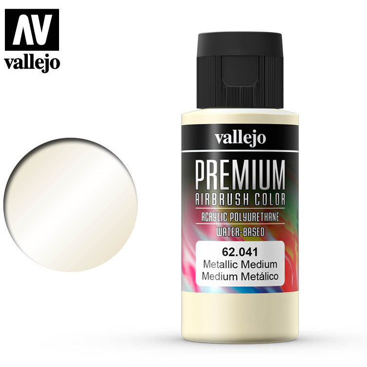 Premium Airbrush Color Vallejo Metallic Medium 62041