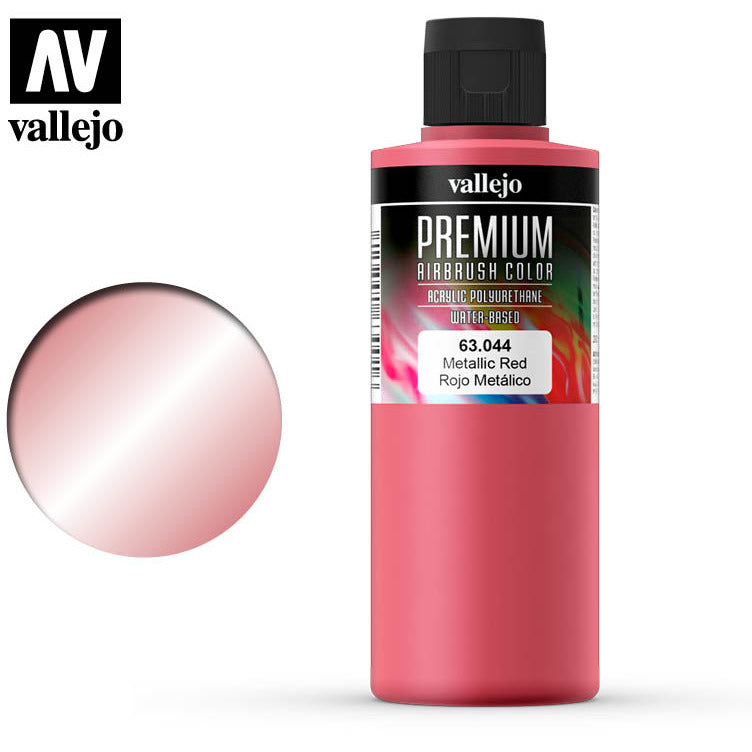 Premium Airbrush Color Vallejo Metallic Red 63044