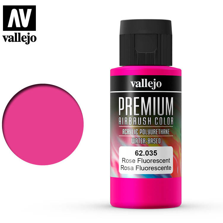 Premium Airbrush Color Vallejo Rose Fluorescent 62035