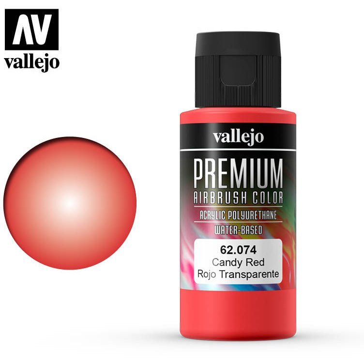 Vallejo Premium Airbrush Color Vallejo Candy Red 62074-Vallejo-ModelCars.com