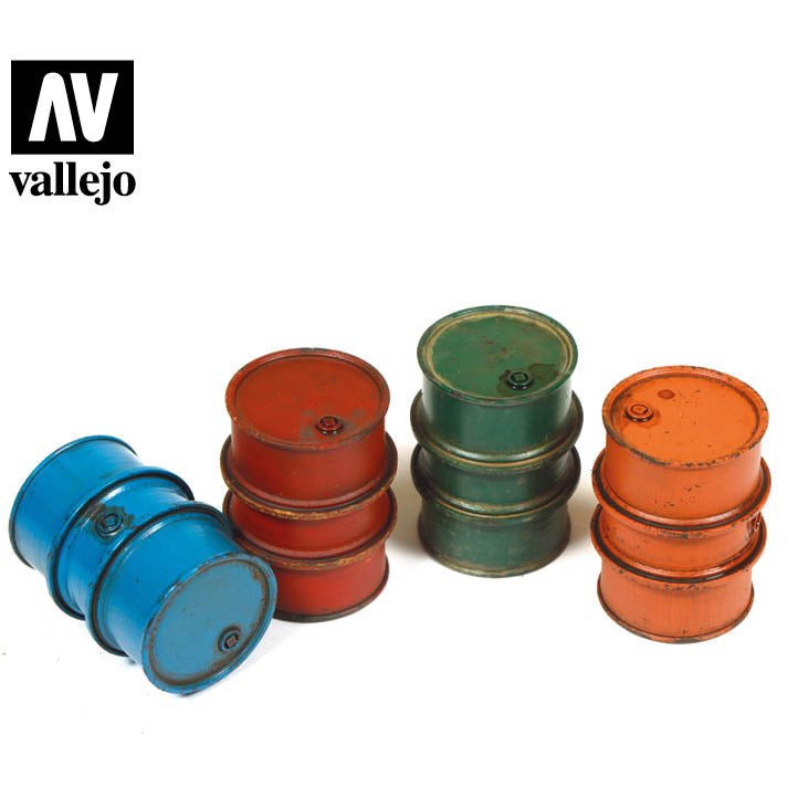 Vallejo Scenics - Civilian Fuel Drums - Vallejo - ModelCars.com