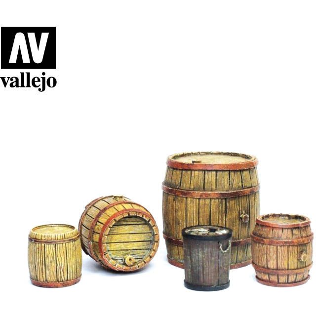 Vallejo Scenics - Wooden Barrels - Vallejo - ModelCars.com