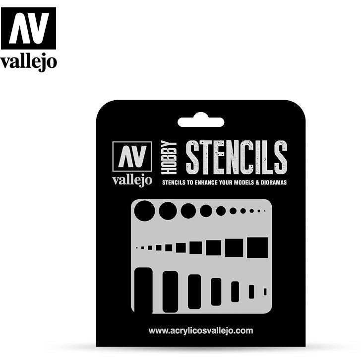 Vallejo Stencils - Access Trap Doors 1/35 - Vallejo - ModelCars.com