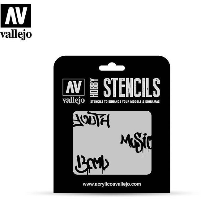 Vallejo Stencils - Street Art N?§1 - Vallejo - ModelCars.com