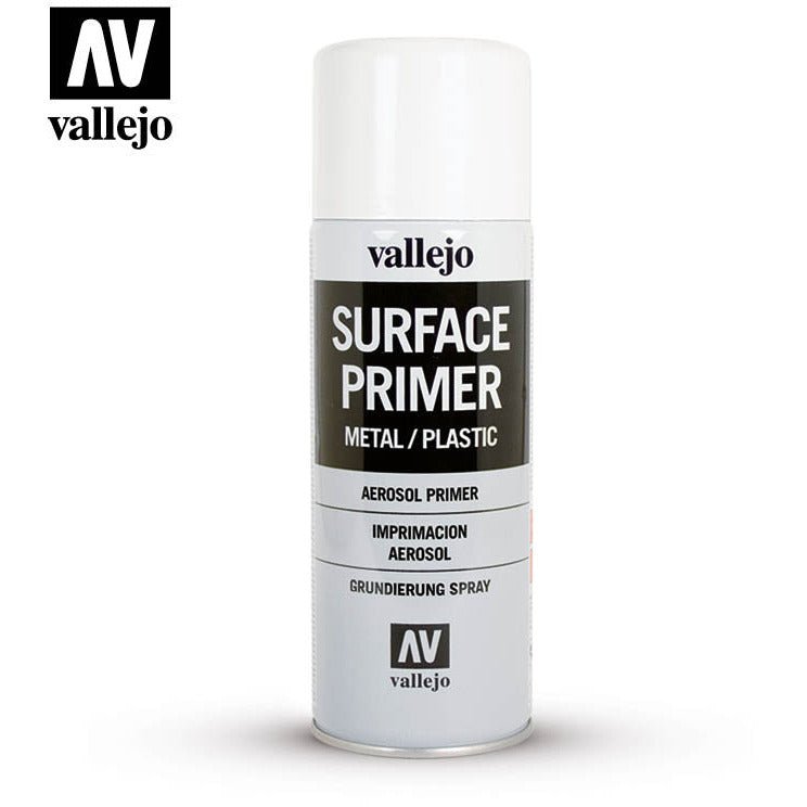 Vallejo Surface Primer aerosol white 28010 in 400 ml - Vallejo - ModelCars.com