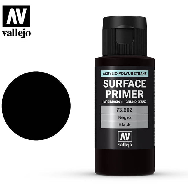 Vallejo Surface Primer Black 70602 in 17ml bottles - Vallejo - ModelCars.com