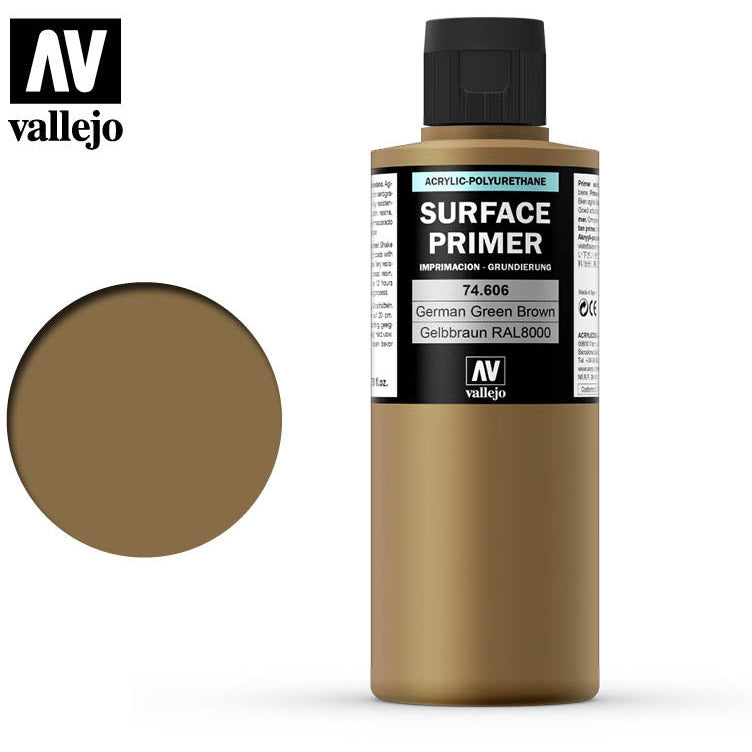 Vallejo Surface Primer German Green Brown 74606